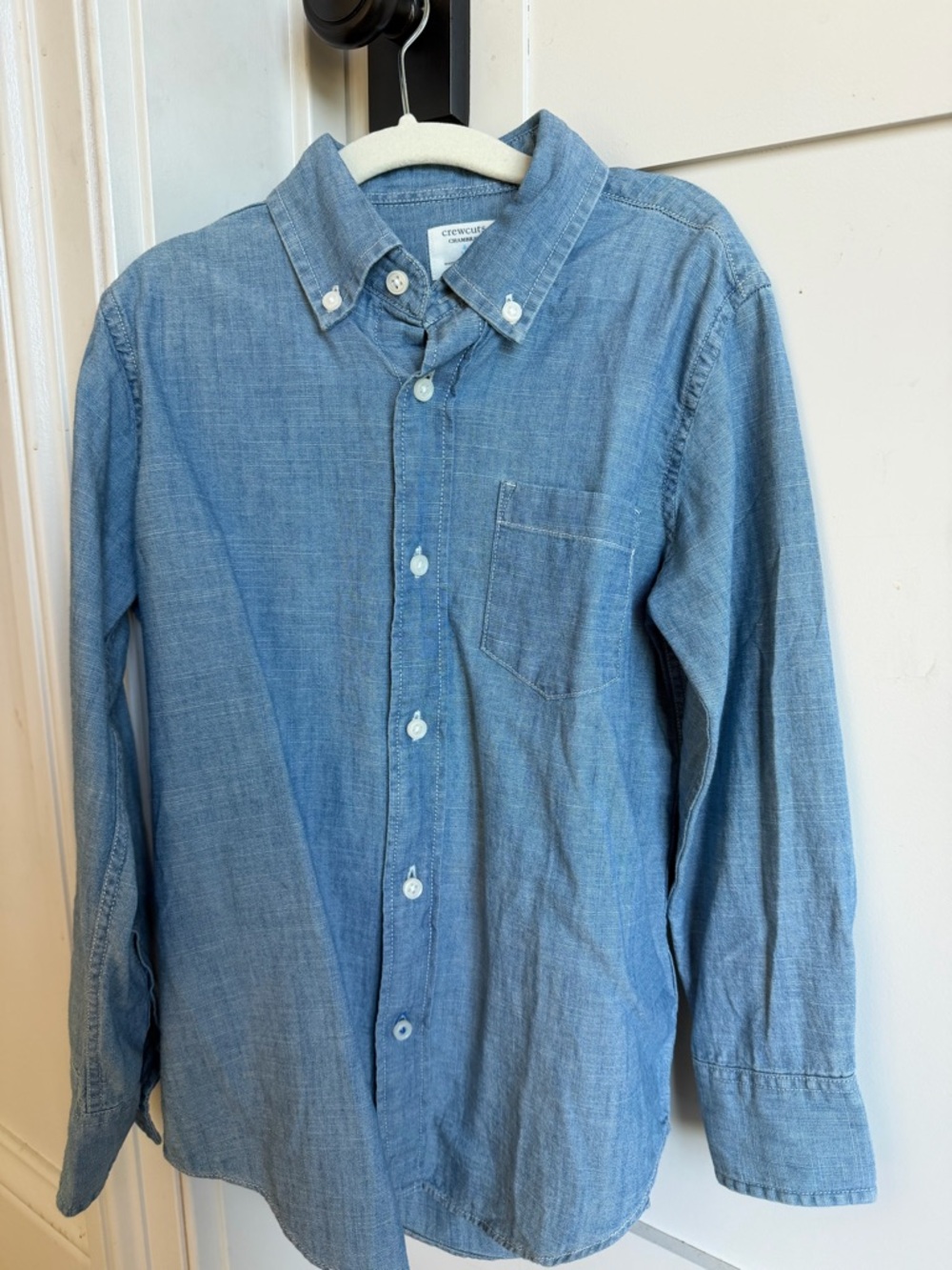 Crewcuts Chambray Button-Down Shirt - Light Blue